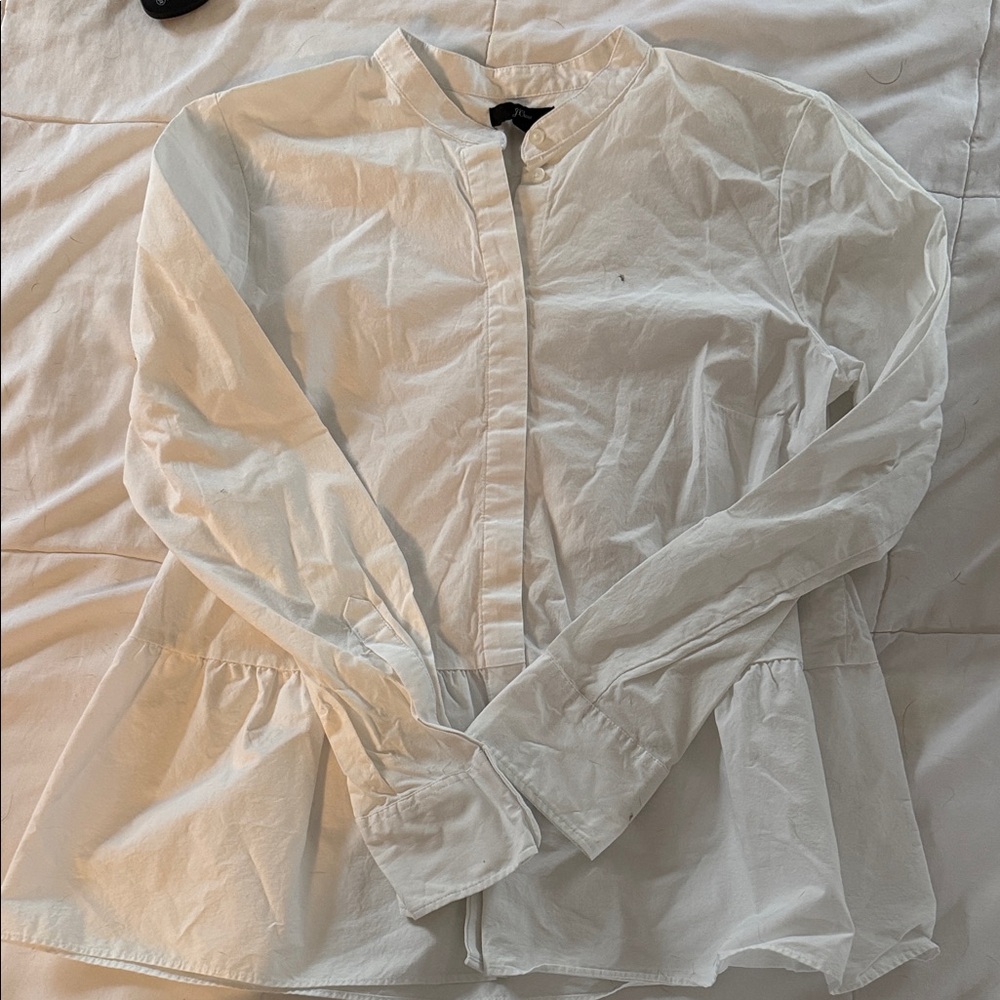 EUC JCrew White Top